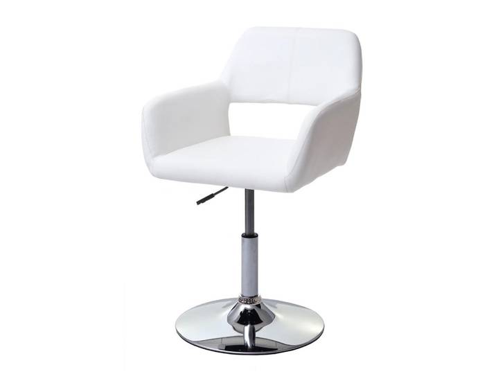 Jamb Esszimmerstuhl Weiß, Silber, Weiß, Silberfarben, Textil, 58x89x55 cm, Esszimmer, Stuhl