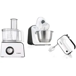 Bosch Hausgeräte Styline MFQ4020, Handmixer, Weiss, Grau
