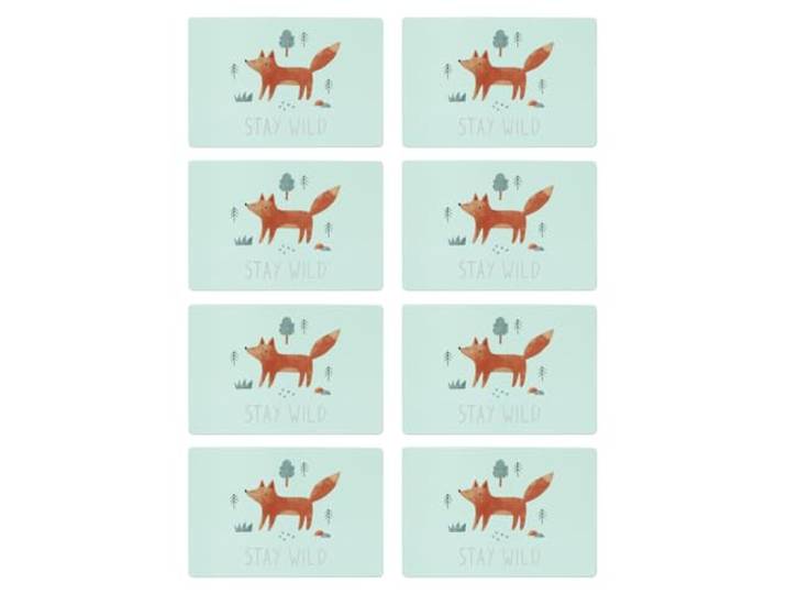 Platzset Stay wild, 8er Set, Kunststoff