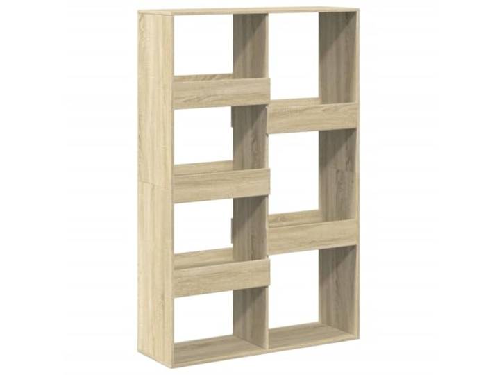 Dub Sonoma Raumteiler aus Holz, 100 x 33 x 155,5 cm 7 geräumige Einlegeböden, glatte Oberfläche, leicht zu reinigen, vielseitig, Wandbefestigung erforderlich