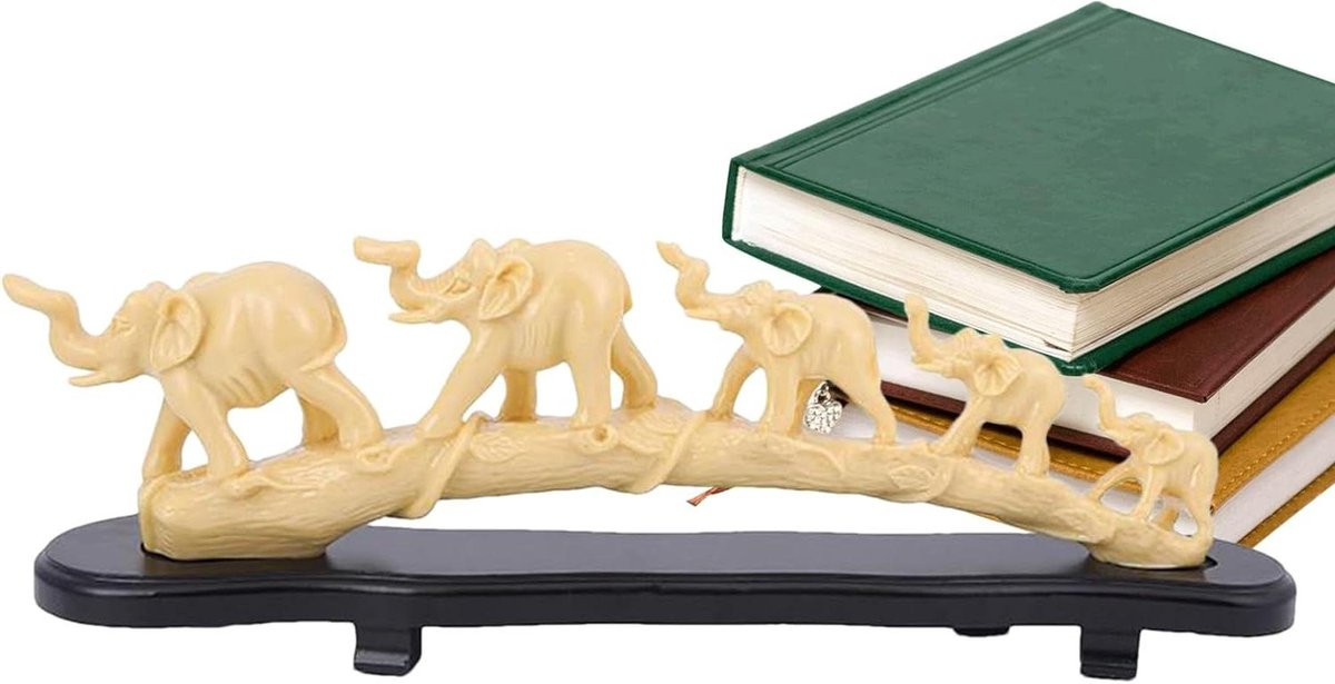 Merkloos Olifant Beeldje Decoratie Sculptuur voor op Tafel