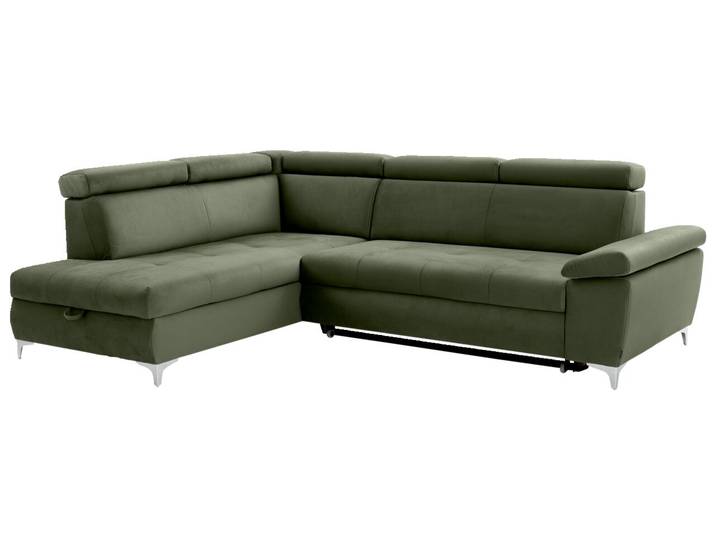 Osca Ecksofa RAUL, olive, Stoff
