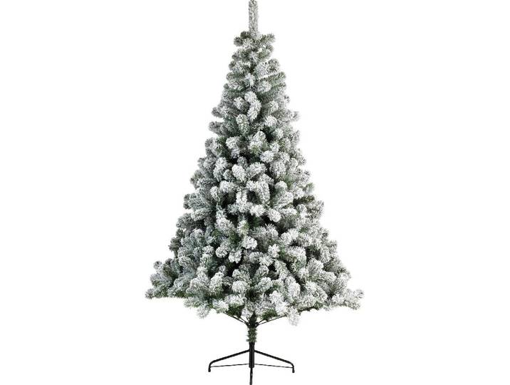 Weihnachtsbaum Imperial Kiefer verschneit h180 cm grün/weiß - Everlands