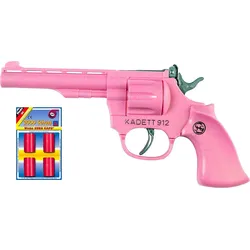 Schrödel 402 9120 - Spielzeugpistole - Kadett 912 Pink, 100 Schuss, Tester