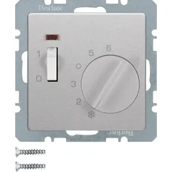 Berker Temperaturregler alu/lackiert mit Öffner 20306084