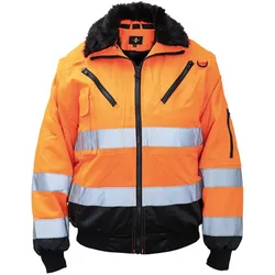 Korntex,  Hi-Vis Piloten-Jacke Orange, Grösse XS (XS)