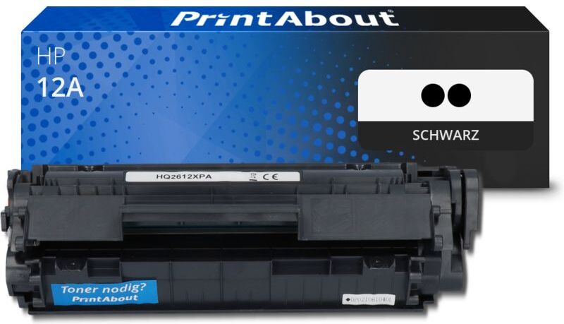 PrintAbout Toner kompatibel mit HP 12A (Q2612AD) - 2x Schwarz - Multipack