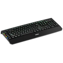Belkin F1DN008KBD Tastatur USB QWERTY Englisch (Eng. Int., Kabelgebunden), Tastatur, Schwarz