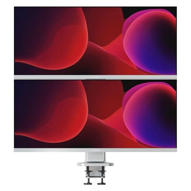 Alogic Ständer Elevate 34" Dual vertical Monitor silver (Tisch, 34", 12 kg) (ED34VMS)