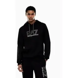 EA7 für Herren. 7M001313_AF13512 Visibility Regular Sweatshirt schwarz (XS), Lässig, Sportlich, Baumwolle