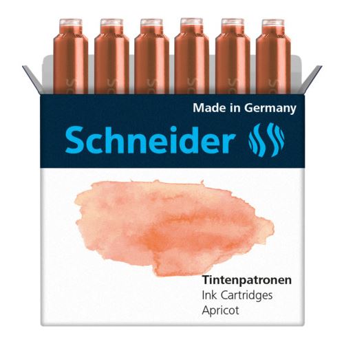 Schneider Pastell Tintenpatronen für Füller apricot 6 St.