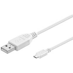 MicroConnect USB-Kabel USB 2.0 5 m Weiß USBABMICRO5W