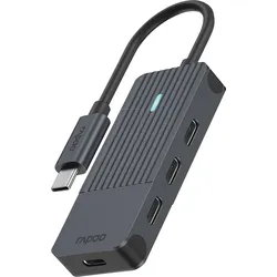 RAPOO UCH-4002 - USB 3.0 4-Port Hub, 4x C, USB-C Anschlusskabel