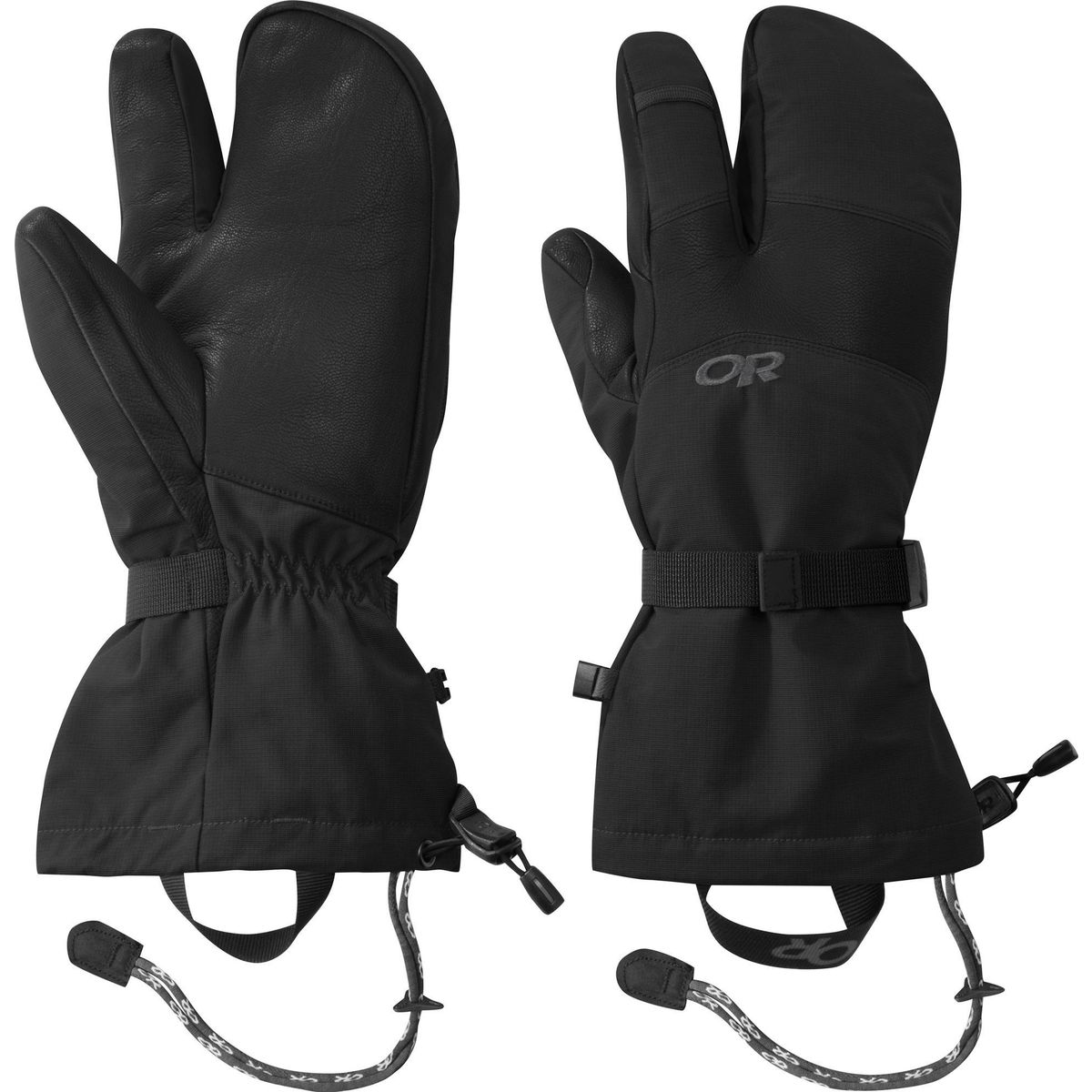 Outdoor Research Men's Highcamp 3-Finger Gloves black (0001) M 2680550001007