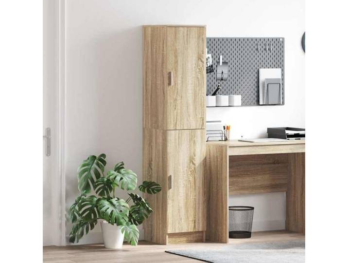 Moderne Meuble de rangement - Haut Armoire pratique - Chêne Sonoma - 35x39x168 cm - Enfilade Meuble haut @FR 5404