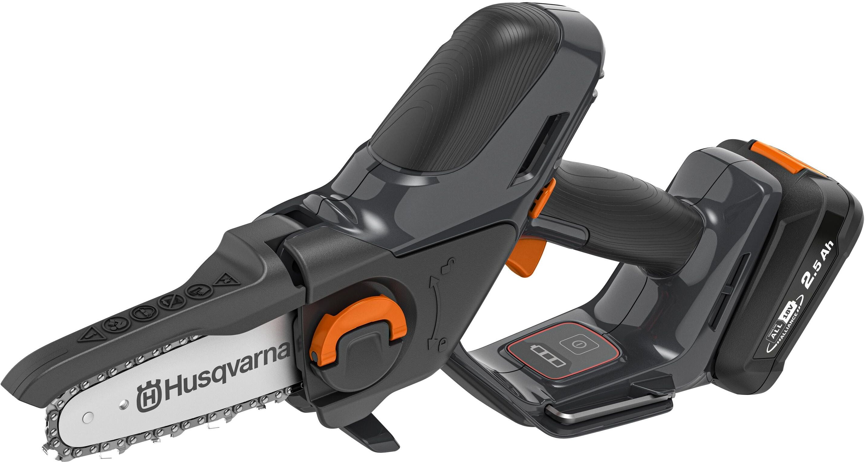 Akku-Kettensäge HUSQVARNA "Aspire PE5-P4A Kit", grau (bunt), Kettensägen, Akku-Kettensäge bunt Einheitsgröße