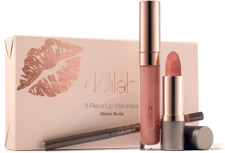 Delilah 3 Piece Lip Wardrobe - Warm Nude