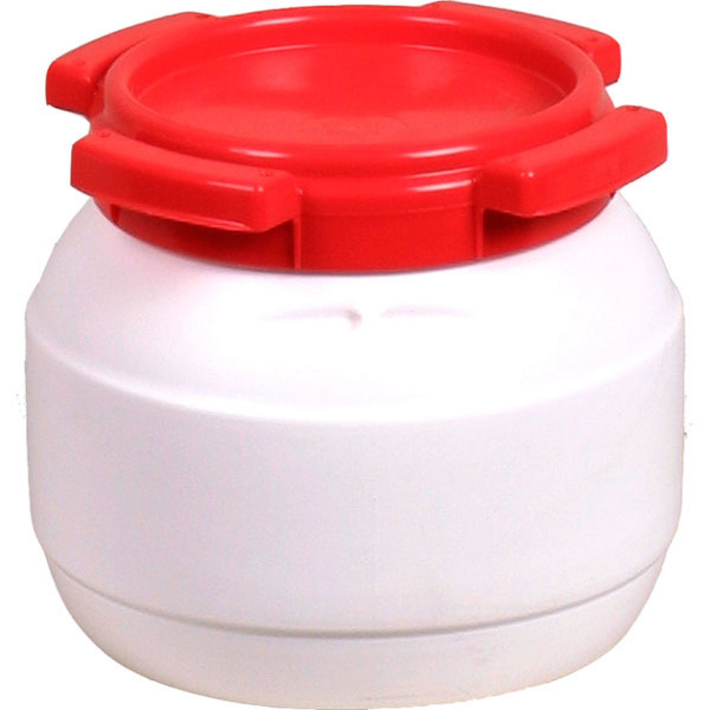 basic Nature Weithalstonne rund Brotdosen & Behälter weiss Größe 6.4L Camping