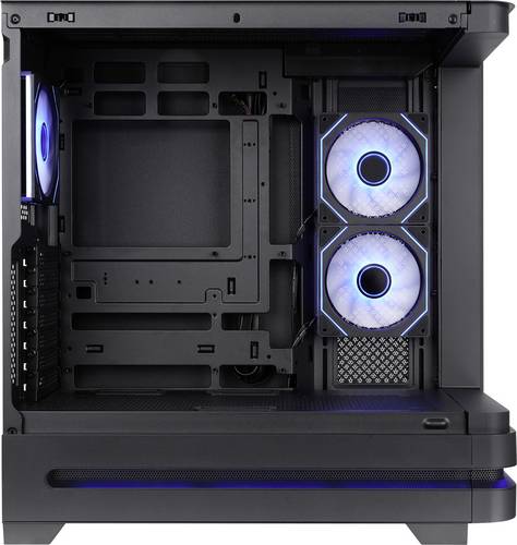 Thermaltake Arcus 290 TG ARGB Midi-Tower PC-Gehäuse Schwarz Seitenfenster, Integrierte Beleuchtung