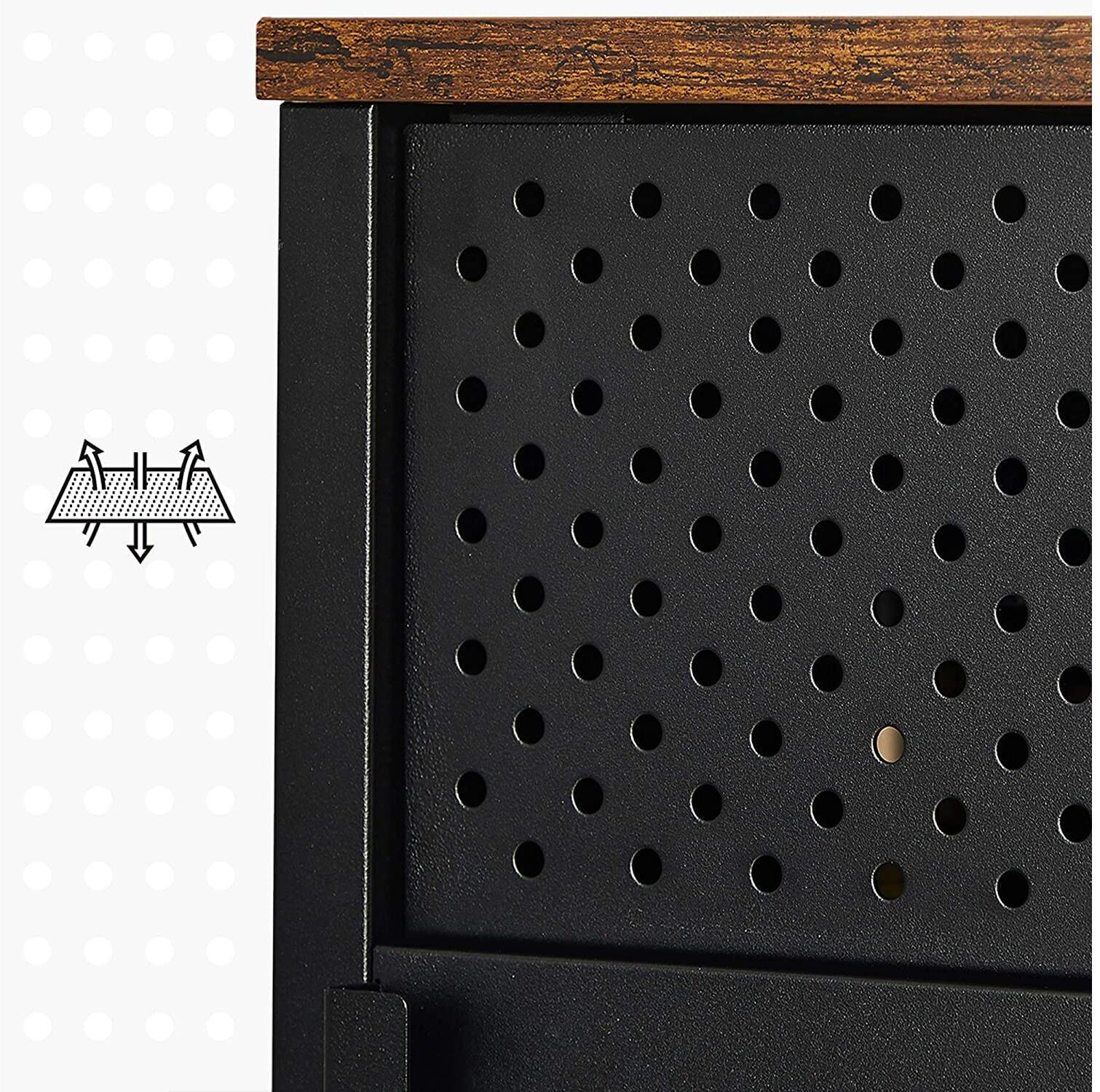 Kommode SONGMICS "42.5 x 76 cm", schwarz (bunt), Sideboards, Kommode bunt Einheitsgröße