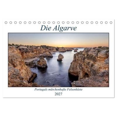 Die Algarve - Portugals märchenhafte Felsenküste (Tischkalender 2027 DIN A5 quer), CALVENDO Monatskalender