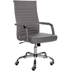 CLP Bürostuhl Amadora Kunstleder   Farbe: grau, Material: Kunstleder