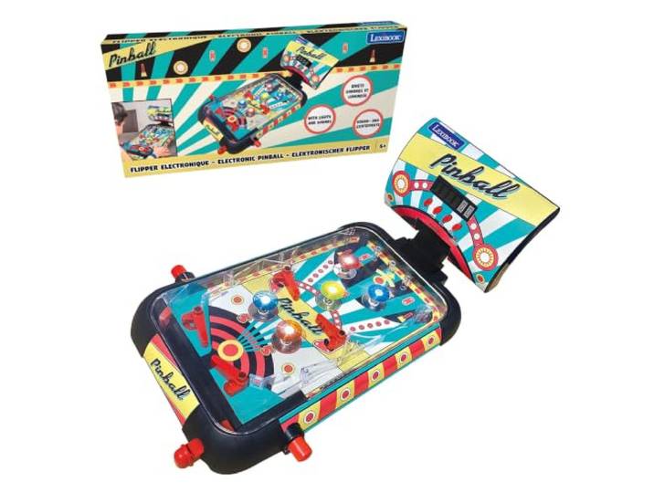 Lexibook Elektronische Tafel Flipperkast, Actie- en Reactiespel voor Kinderen en Familie, LCD-scherm, Licht- en Geluidseffecten, JG610