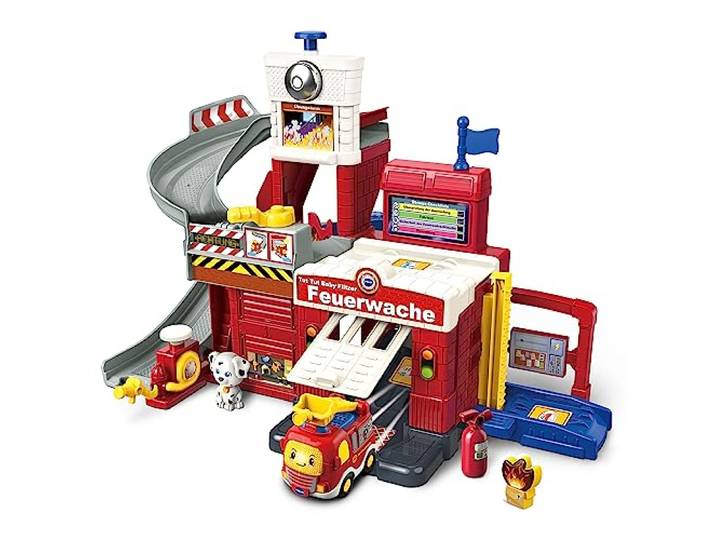 VTech TUT TUT Baby Flitzer Feuerwache - Spielset mit Feuerwehrauto