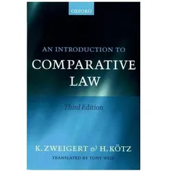 An Introduction to Comparative Law, Fachbücher von Konrad Zweigert, Hein Kötz