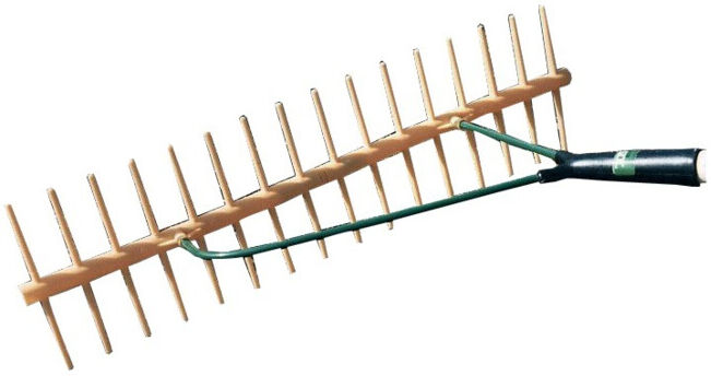 JOST Râteau à foin en plastique double face 16 dents (HR 16D)