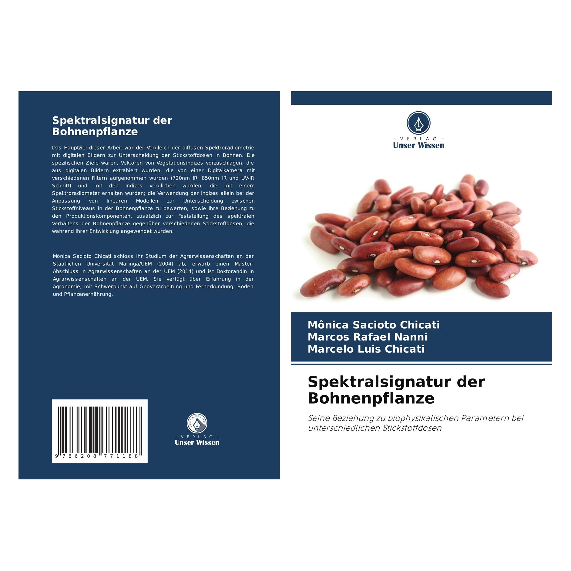 Bod Spektralsignatur der Bohnenpflanze (Deutsch, Softcover, Marcelo Luis Chicati, Marcos Rafael Nanni, Mnica Sacioto Chicati) (57221147)