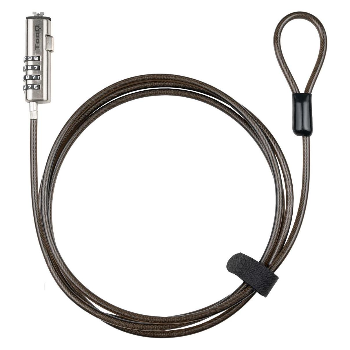 Tooq Technology Cable Seguridad Nano 2.5x6mm Combinacion Portatil (TQCLKC0035-G)