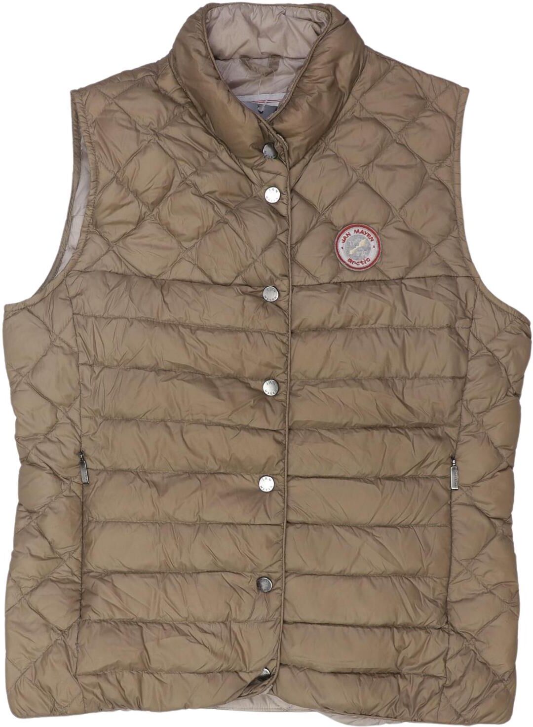 Jan Mayen Damen Weste, Beige, Gr. EU 38 (IT 44), Synthetik / Daunen - Second Hand