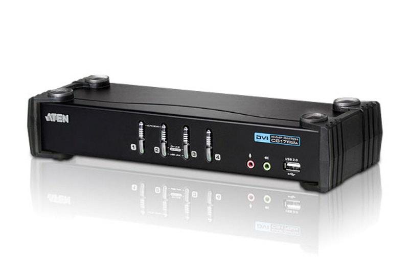 ATEN 4-Port USB DVI/Audio KVMP Switch CS1764A-AT-G