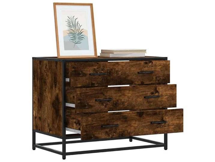 UNIQUE*Enfilade salon VVMEUBLE - Buffet/Commode - chêne fumé - 70x41x56 cm - bois d'ingénierie NEW203285