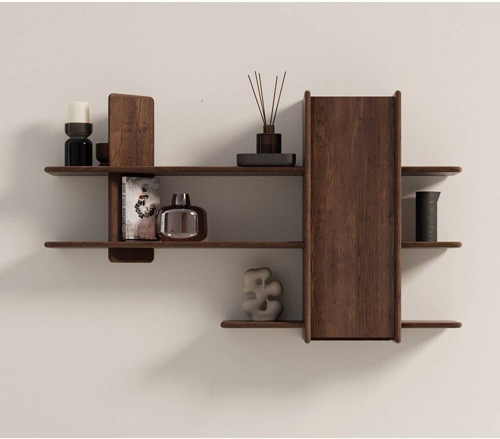 Pharao24.de Wandhängeregal Holzregal 140 cm breit 86 cm hoch