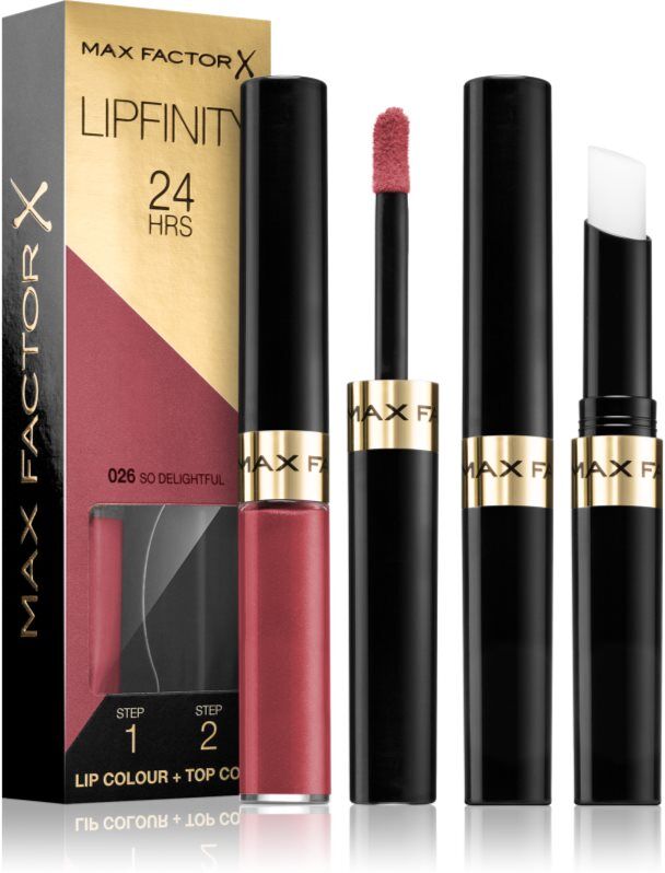 Max Factor Lipfinity Lip Colour Langtidsholdbar læbestift Med balsam Skygge 026 So Delightful