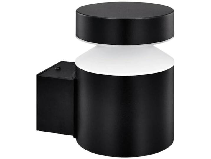 PHILIPS Outdoor Laven Wandleuchte up 6W, 2700 Kelvin warmweißes Licht, IP44 wetterfest, schwarz