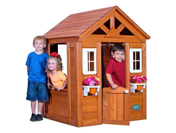 Spielhaus B0065314 Timberlake, Hellbraun, Holz, Zeder, 107x140x117 cm, EN 71, Freizeit & Co, Gartenspielzeug, Spielhäuser