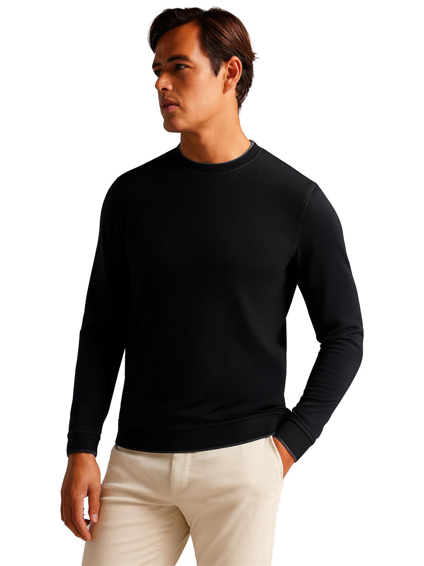 Ted Baker heren Sweatshirt met geweven voorkant - RAKET