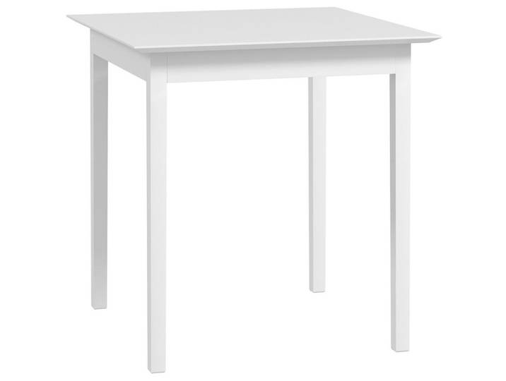 Modfu Esstisch aus massivem Kiefernholz 75x75x76 cm Weiß für 2 Personen im Landhausstil, Holz, 75x76x75 cm, Esszimmer, Esstische