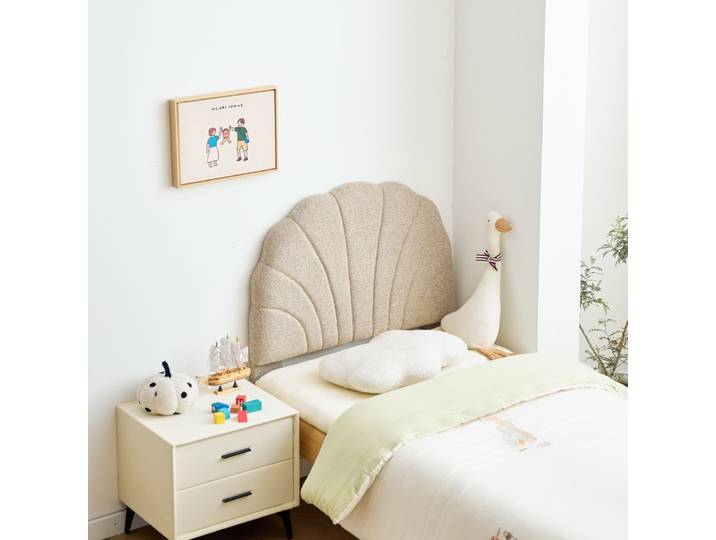 Tête de lit 90 en tissu beige