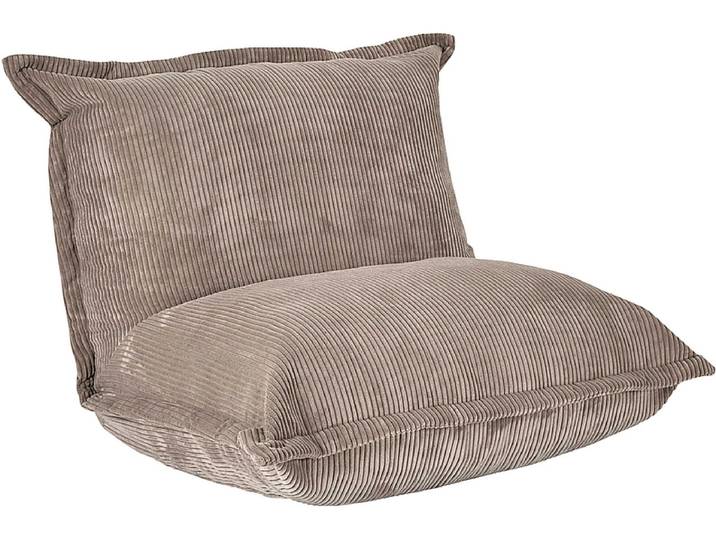 Vakuum-Hocker HOME DECO FACTORY RUPERT 100x100x75cm polyester taupe