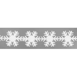 Weihnachtliche Fensterdeko "Schneeflocke", 17 cm hoch, 1,8 m lang