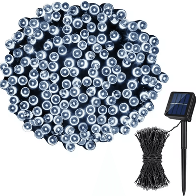 Inspire Curations Solar Fairy String Lights With 8 Lighting Modes white 5m 20leds