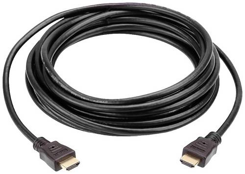 ATEN HDMI Anschlusskabel HDMI-A Stecker 10.00 m Schwarz 2L-7D10H 4K UHD, Geschirmt HDMI-Kabel