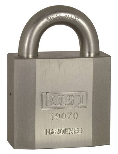 KASP K19070D Vorhängeschloss 70mm verschieden schließend Silber Schlüsselschloss