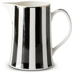 Krug Jessica 1500 ml Porzellan Schwarz, Weiß Schwarz /