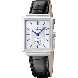 Festina Quarz Herren On the square F20775/2 - silber,schwarz - 33mm