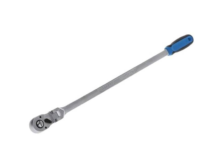 GEDORE Cliquet articulé réversible long\, 1/2 pouce\, Entraînement 12\,5 mm\, Long\, Tête inclinable à 180°\, Poignée à 2 composants\, 1993 GU-10 XL